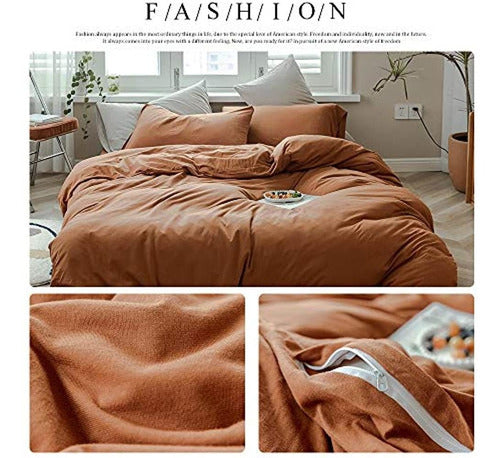 Amwan Jersey Knit Cotton Duvet Cover Set 1