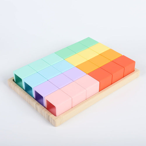 Blue Ginkgo Rainbow Silicone Blocks - 7350718:ml A $231990 7