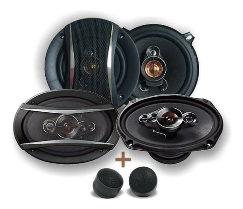 Matrix Combo Speakers 6x9 600w + 5 1/4 + Tw 200 0