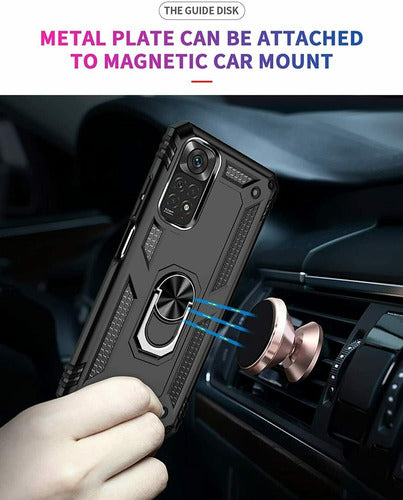 Reinforced Ring Case Compatible with Xiaomi Redmi Note 11 4