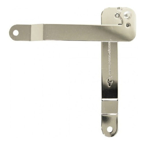 Nickel-plated 230mm Articulated Hinge with Holes by Penn Elcom 0