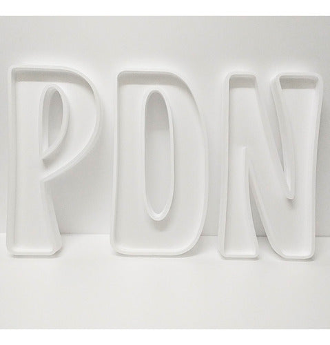 Tu Nombre Importa Hollow 3D Letters - 25 cm Polyfan 2