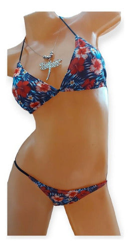 Push-Up Adjustable String Bikini with Triangle Top 12