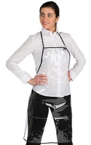 Crystal Apron with PVC Pocket for Hairdressing/Barbering Dye 0