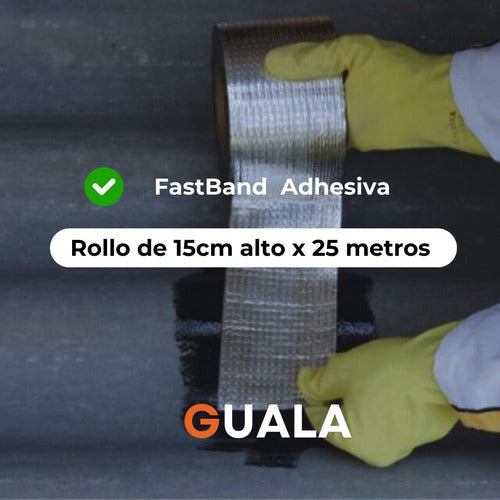 Guala Rollo Membrana Autoadhesiva Reparadora 0,15x25m Filtraciones 1