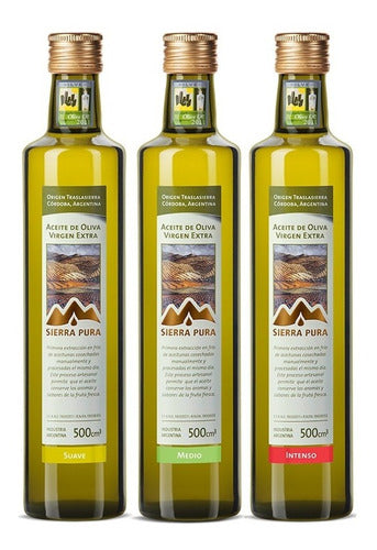 Sierra Pura Extra Virgin Olive Oil - 3 Bottles 500cc 0