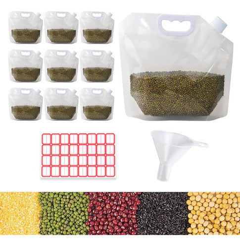 Bolsa De Almacenamiento De Arroz De Cereales, 10 Piezas - Re 0