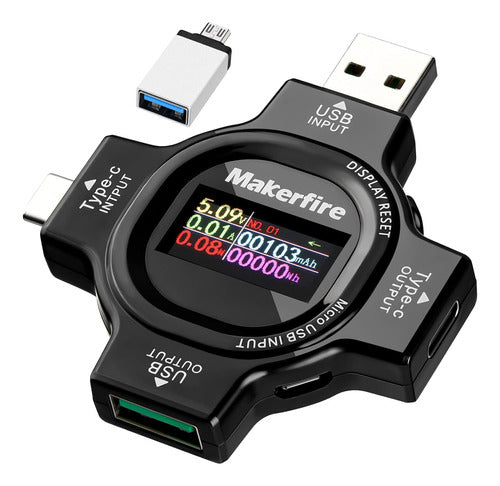 Makerhawk USB Power Voltage Tester - Type C Power Meter 0