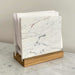 Italian Carrara Marble and Petiribi Wood Napkin Holder 2