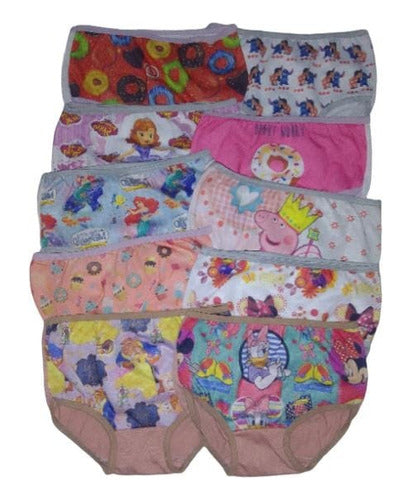 Girls' Panties Half Dozen Pack, Assorted Cotton Prints 2