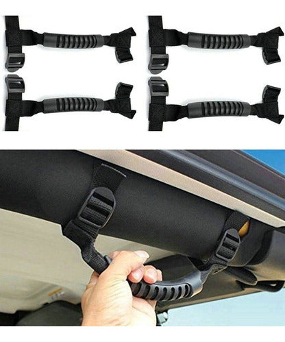 4pcs Roll Bar Grab Handle Off Road Kit Accesorio Para Jeep W 1