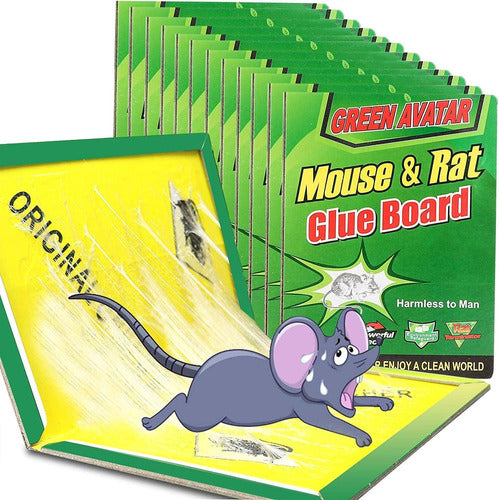 Mouse Pad Ultra Adhesive Mouse Trap Without Poison x12 Un 2