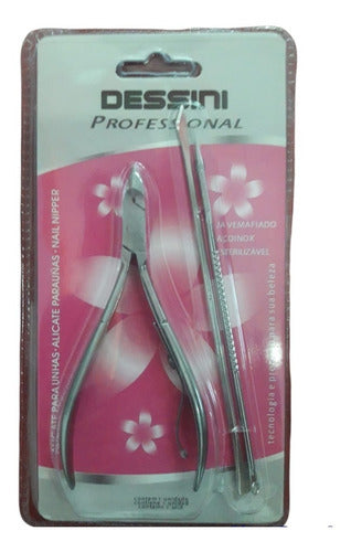 Dessini Cuticle Nipper + 2 Pushers Set 0