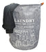 Foldable Waterproof Laundry Basket with Handles 0