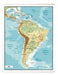 Colores Australes Mapa De Sudamérica Físico En Lona De 75 X 110 Cms 1