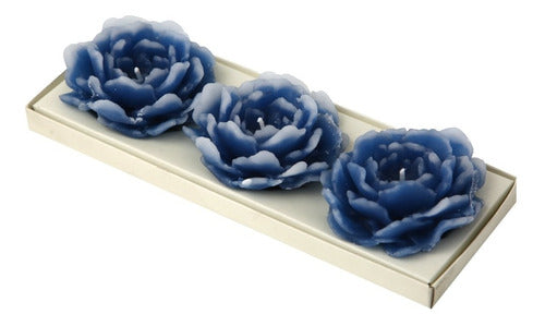 Flor Deco Floating Flower Candles Pack of 3 - Exclusive Decorative Elegance 6