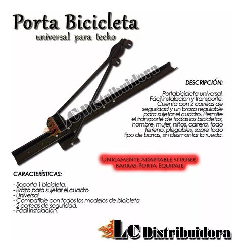 LC DISTRIBUIDORA Mountain Bike Roof Carrier 3