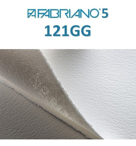 Papel Fabriano 5 Rough (grana Grossa) 300g/m2 50x70 C/ 10fls 0