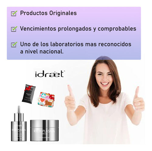 Idraet Rich Plasma Cream + Serum Intensive Anti Aging Hydration Set 2