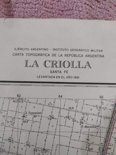 Antigua Carta Topografíca Ejército Argentino 3