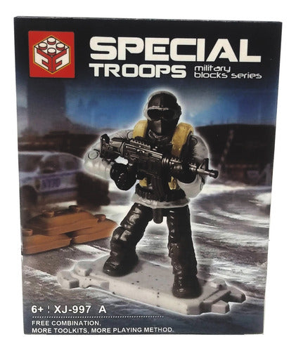 Ploppy Special Troops Military Block Series Soldier with Weapon 362082 0