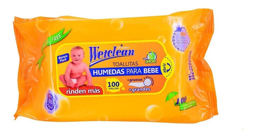 Toallitas Wetclean 100u  Bebés Y Niños 0