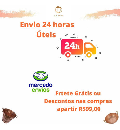 Carrote Em Cobre Para Bebidas 2 Litros 2