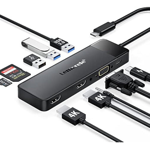 Lemorele Estación De Acoplamiento Usb C Para 0