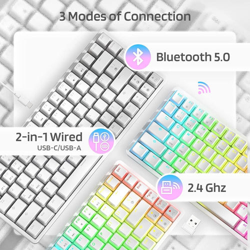 Ltc Neon75 Teclado Mecánico Inalámbrico De Modo Triple 75% B 2