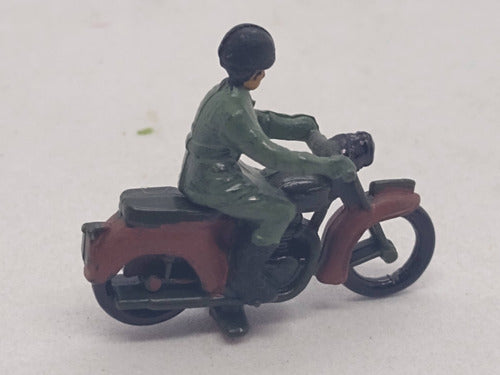 Nico 3 Personajes Militares En Moto Preiser Esc H0 (pph 327) 5