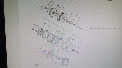 Yamaha Arandela Cierre Centro Embrague N. Crypton Imagen Pieza° 24 4