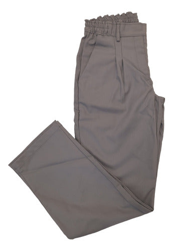 Jep Soluciones Textiles Pantalon Gris Escolar Con Elastico Sarga Talle 6 Al 18 0