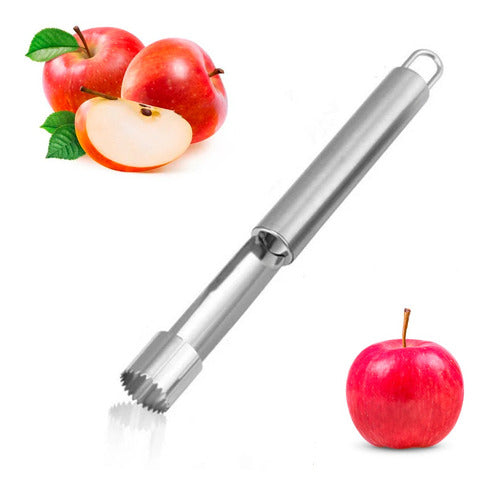 Stainless Steel Apple Corer and Pitter 21 cm 0