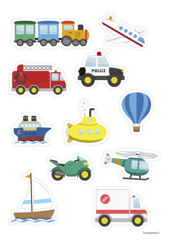 Combo 4 Planchas De Stickers Infantiles Para Nenes 1