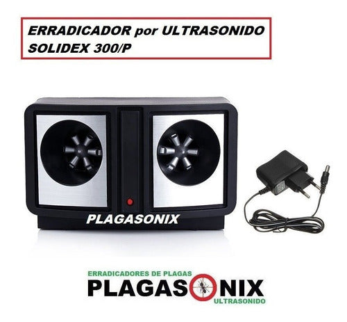 PLAGASONIX Multi-Plagas Ultrasonic Pest Repellent Model Solidex 300/P - Special Edition 2