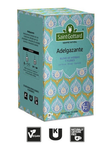 Pack X 6 Te Saint Gottard Tisana  Adelgazante X 20saquitos 0