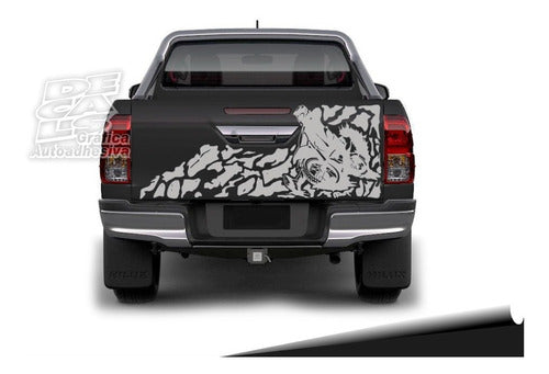Decal Toyota Hilux 2016 - 2021 Motocross Gate Decoration 10