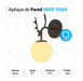 Modern Black LED Wall Light E27 Sphere Deer 2