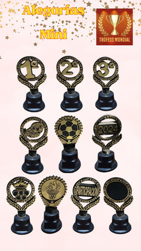 Trofeos Mundial Terna Copa Todos Los Deportes / Oro / 45-50-55cm 1