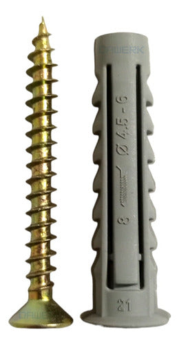 Dawerk Tarugo De 8 Para Hueco Con Tornillo Fix 5x45 Mm X200 Unid 0