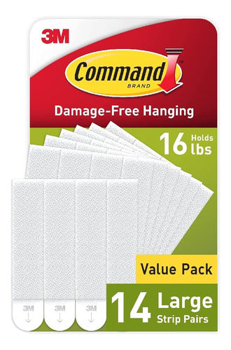 Tiras Command Para Colgar Cuadros Grandes, Blanco 0