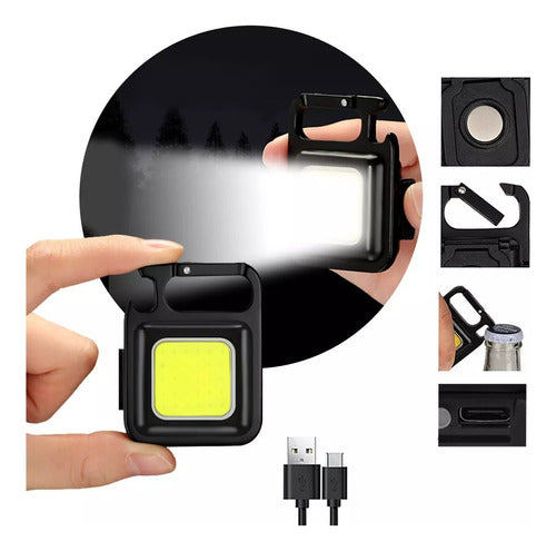 Powerful Mini Portable LED Light with USB Charging and Bottle Opener 6