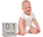 Pearhead Wooden Age Blocks Foto De Bebe Compartir Milestone 3