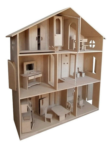 Solo Cuadros Dollhouse with Elevator - Kids Furniture Set 1