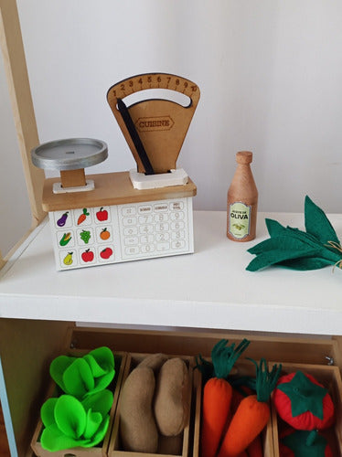 Piquitienda Mercadito De Juguete. Tienda Kiosco Pastelería Montessori 4