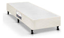 Cama Box Base Castor Poli Tecido Bege Solteiro 88 0