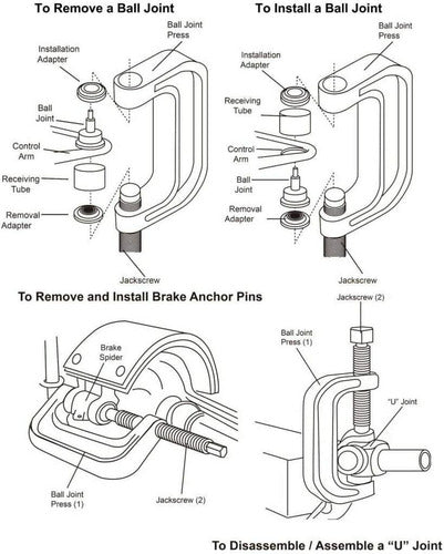 Guiller Heavy Duty Ball Joint Extractor for Trucks 1