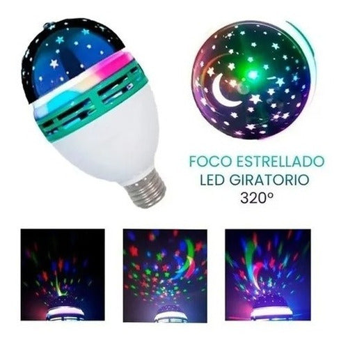 Oasis Set X3 Rotating RGB Star Lights + USB Bulb 2