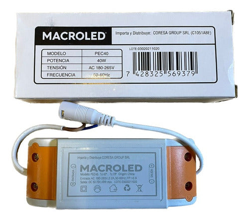 Macroled Driver for LED Panel 60x60 120x30 40W Replacement 0