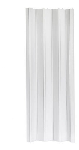 Reinforced PVC Folding Door 0.95 x 2m Complete Set - White Color 0